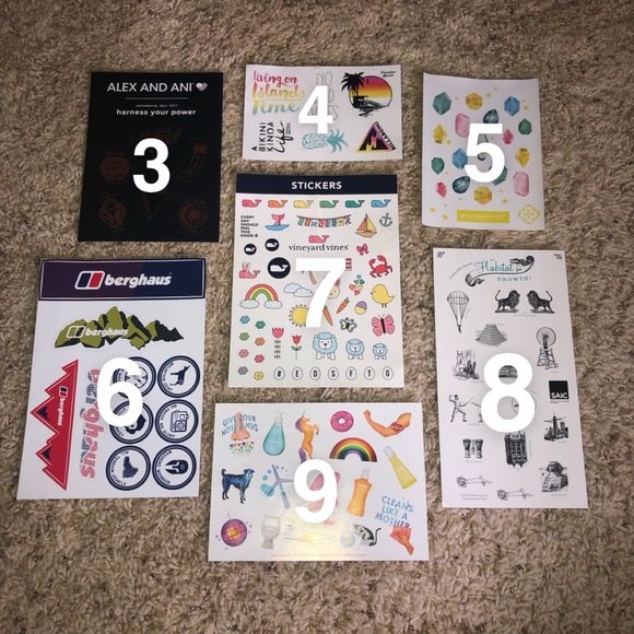 BRAND NAME STICKER SHEET - Picture 3 of 7